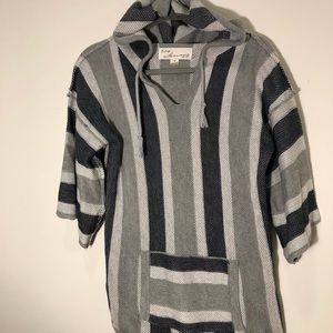 Vintage Boho Hoodie Gray Size M